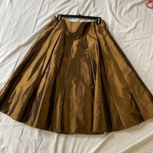 Talbots lure silk skirt